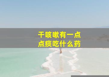 干咳嗽有一点点痰吃什么药