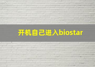 开机自己进入biostar