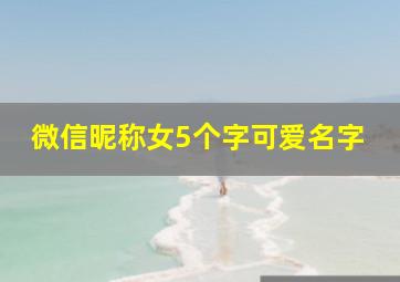 微信昵称女5个字可爱名字