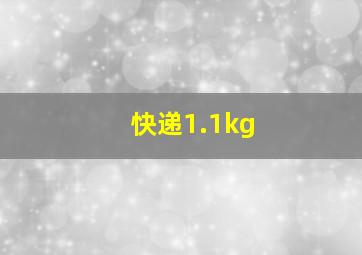 快递1.1kg