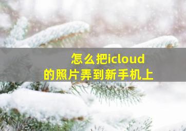 怎么把icloud的照片弄到新手机上