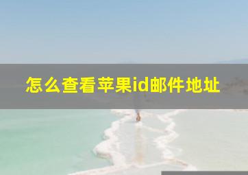 怎么查看苹果id邮件地址