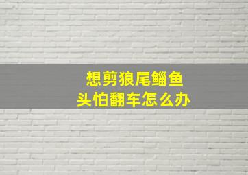 想剪狼尾鲻鱼头怕翻车怎么办