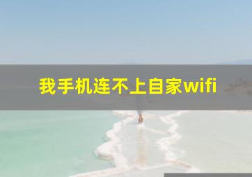 我手机连不上自家wifi