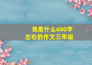 我是什么600字左右的作文三年级