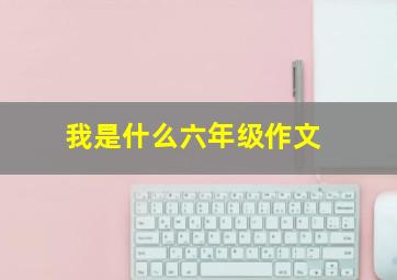 我是什么六年级作文