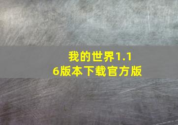 我的世界1.16版本下载官方版