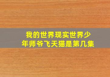 我的世界现实世界少年师爷飞天猫是第几集