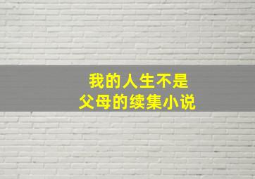 我的人生不是父母的续集小说