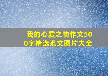 我的心爱之物作文500字精选范文图片大全