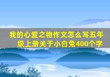 我的心爱之物作文怎么写五年级上册关于小白兔400个字