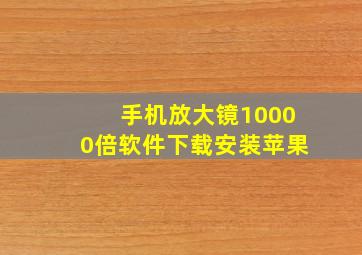 手机放大镜10000倍软件下载安装苹果