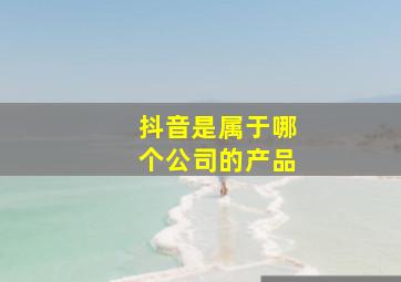 抖音是属于哪个公司的产品