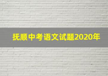 抚顺中考语文试题2020年