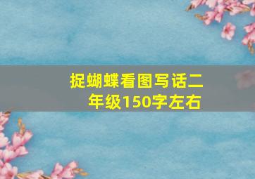 捉蝴蝶看图写话二年级150字左右