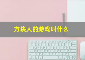 方块人的游戏叫什么