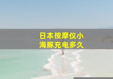 日本按摩仪小海豚充电多久