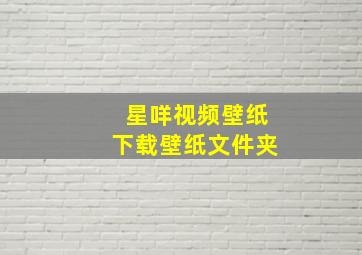 星咩视频壁纸下载壁纸文件夹