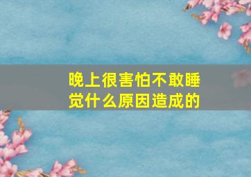 晚上很害怕不敢睡觉什么原因造成的