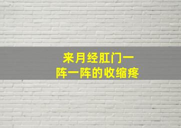 来月经肛门一阵一阵的收缩疼