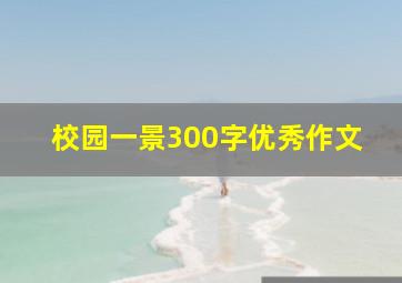 校园一景300字优秀作文