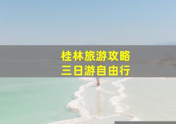 桂林旅游攻略三日游自由行