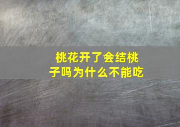 桃花开了会结桃子吗为什么不能吃