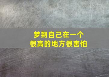 梦到自己在一个很高的地方很害怕