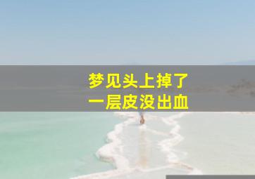 梦见头上掉了一层皮没出血