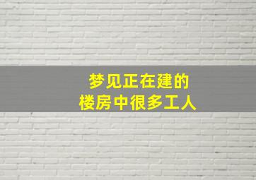 梦见正在建的楼房中很多工人