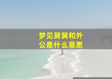 梦见舅舅和外公是什么意思