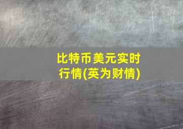 比特币美元实时行情(英为财情)