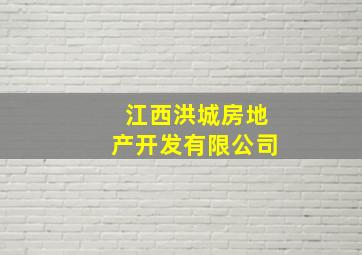 江西洪城房地产开发有限公司