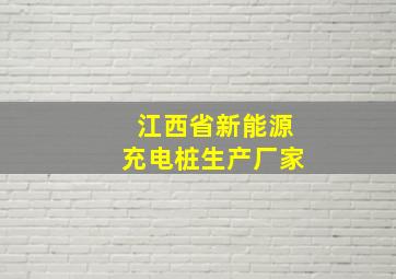 江西省新能源充电桩生产厂家