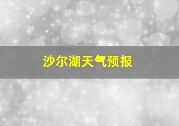 沙尔湖天气预报