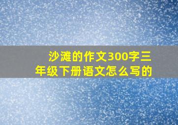 沙滩的作文300字三年级下册语文怎么写的