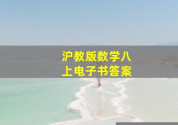 沪教版数学八上电子书答案