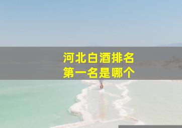 河北白酒排名第一名是哪个