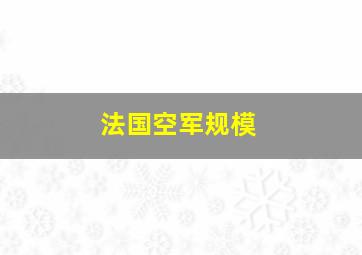 法国空军规模