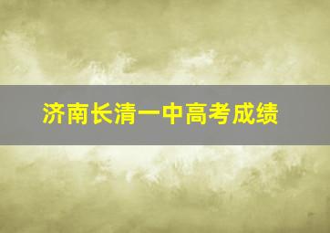 济南长清一中高考成绩