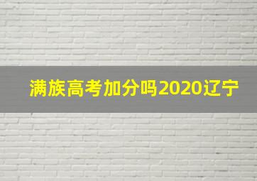 满族高考加分吗2020辽宁