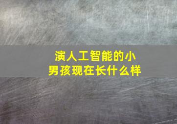 演人工智能的小男孩现在长什么样