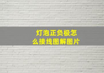 灯泡正负极怎么接线图解图片