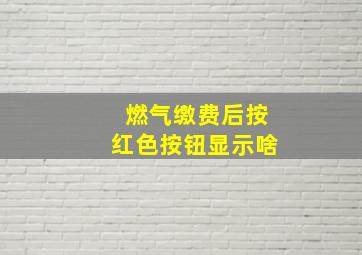 燃气缴费后按红色按钮显示啥