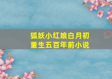 狐妖小红娘白月初重生五百年前小说