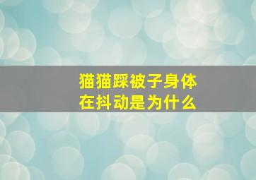 猫猫踩被子身体在抖动是为什么