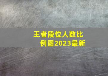 王者段位人数比例图2023最新