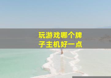 玩游戏哪个牌子主机好一点