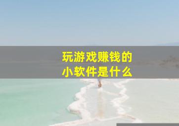 玩游戏赚钱的小软件是什么