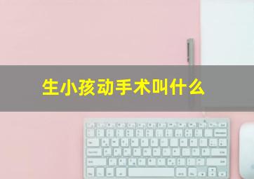 生小孩动手术叫什么